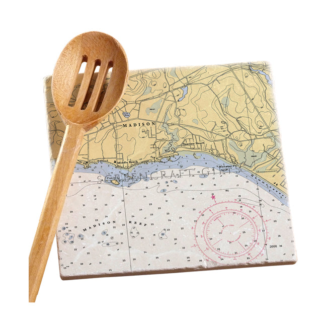 Madison, CT  - Marble Trivet