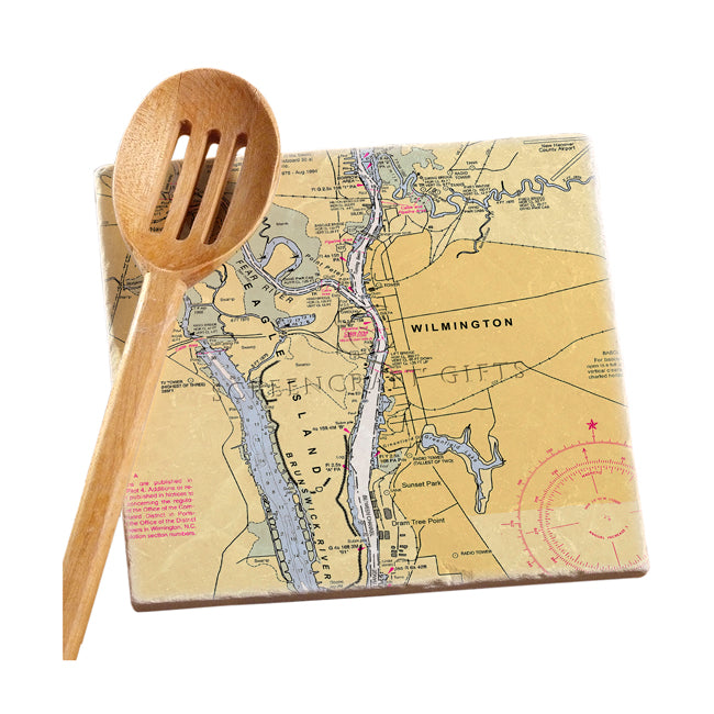 Eagle Island, NC - Marble Trivet
