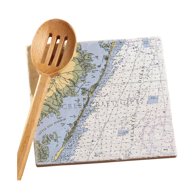 Long Beach Island, NJ- Marble Trivet