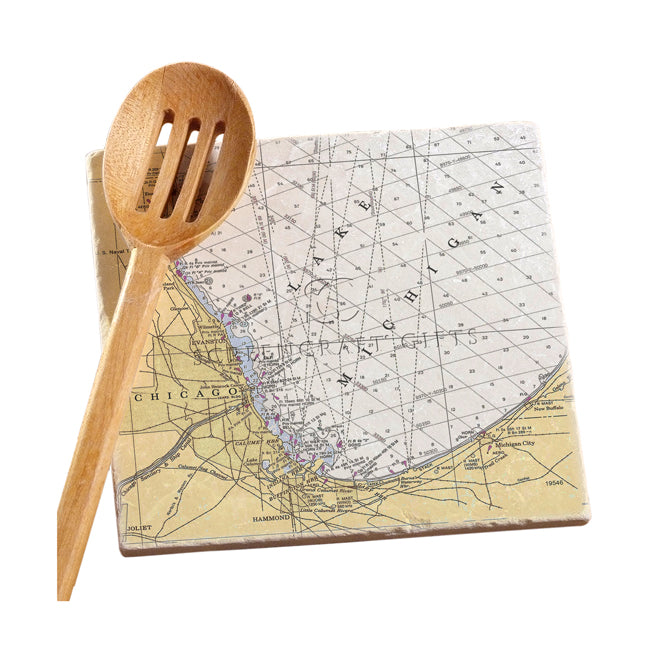 Chicago, IL -  Marble Trivet
