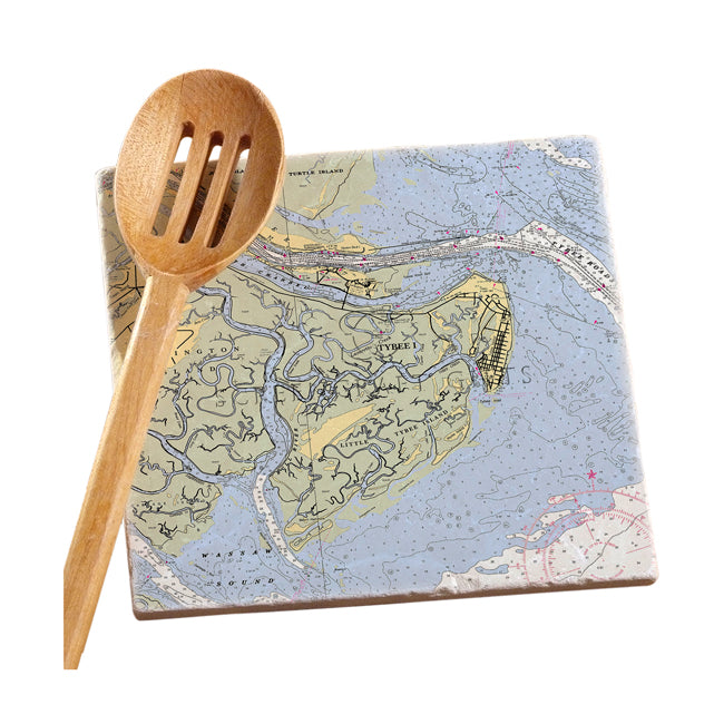 Tybee Island, GA  - Marble Trivet