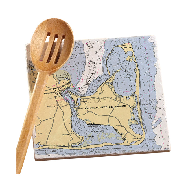 Chappaquiddick, MA- Marble Trivet
