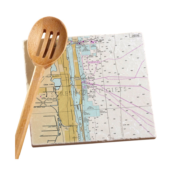 West Palm Beach, FL- Marble Trivet