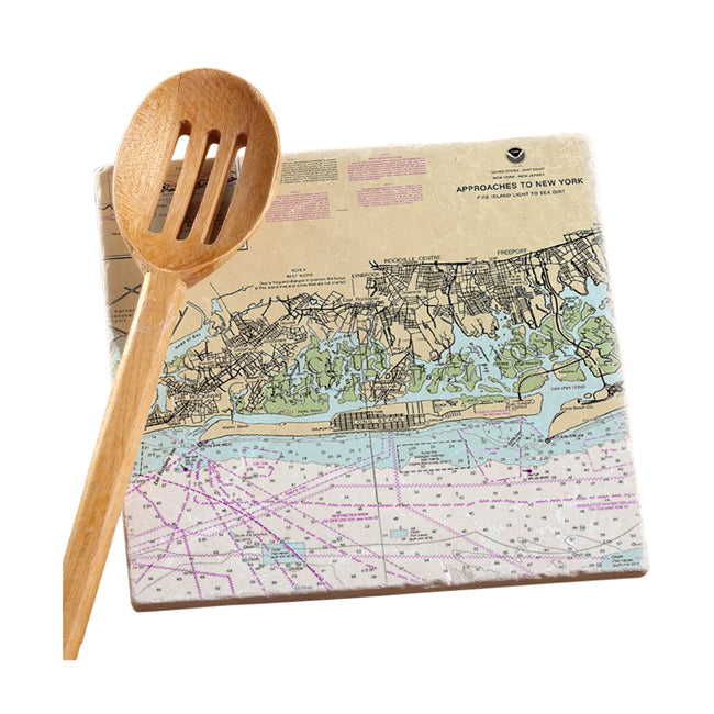 Long Beach, NY- Marble Trivet