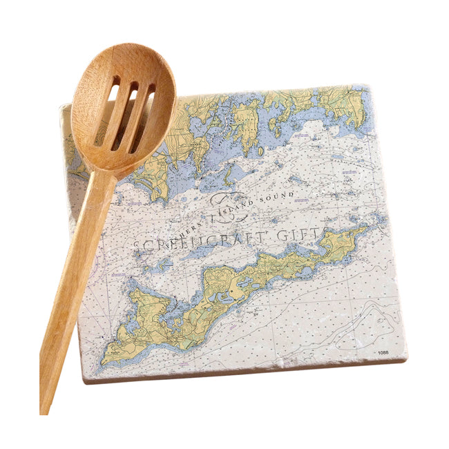 Fishers Island, NY - Marble Trivet