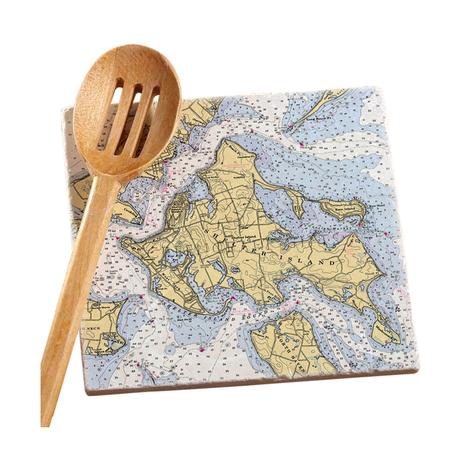 Shelter Island, NY- Marble Trivet