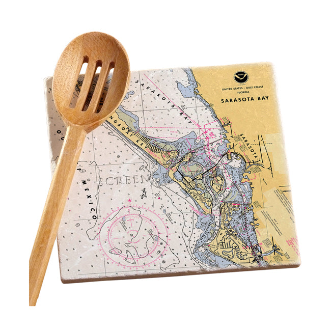 Sarasota, FL  - Marble Trivet