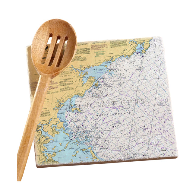 Massachusetts Bay - Marble Trivet