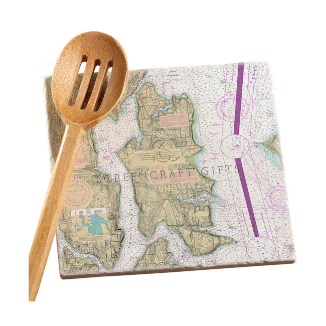 Bainbridge Island, WA -  Marble Trivet