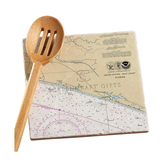 Inlet Beach, FL-  Marble Trivet