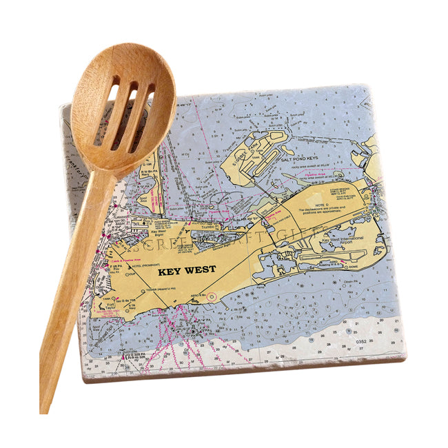 Key West, FL - Marble Trivet