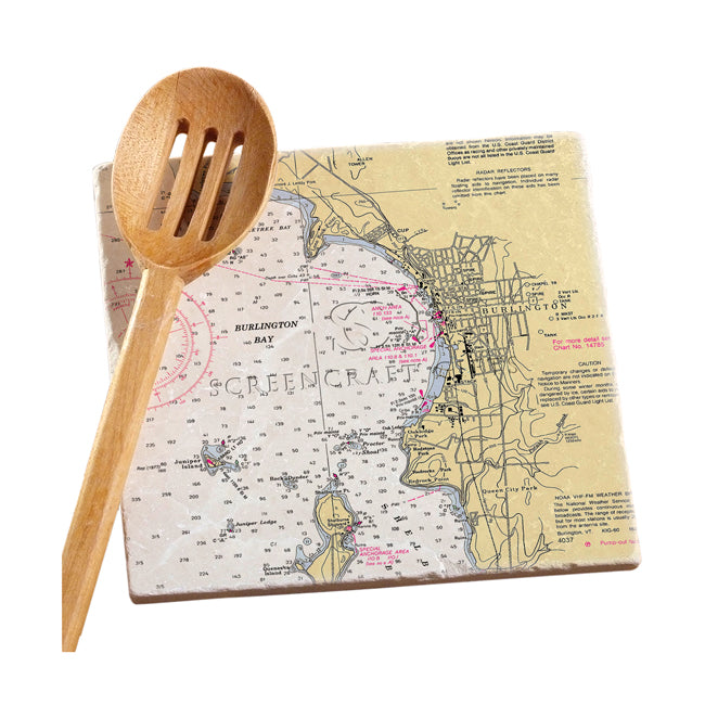 Burlington, VT - Marble Trivet