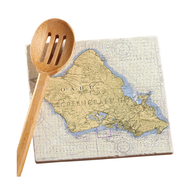 Oahu, HI- Marble Trivet