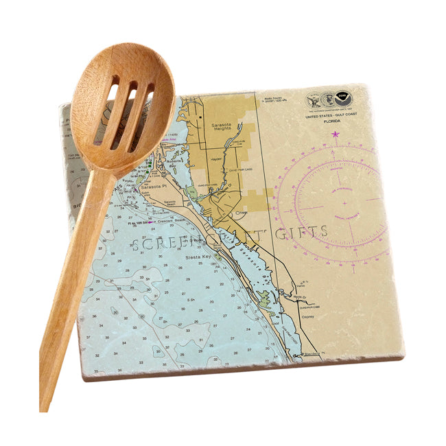Siesta Key, FL - Marble Trivet