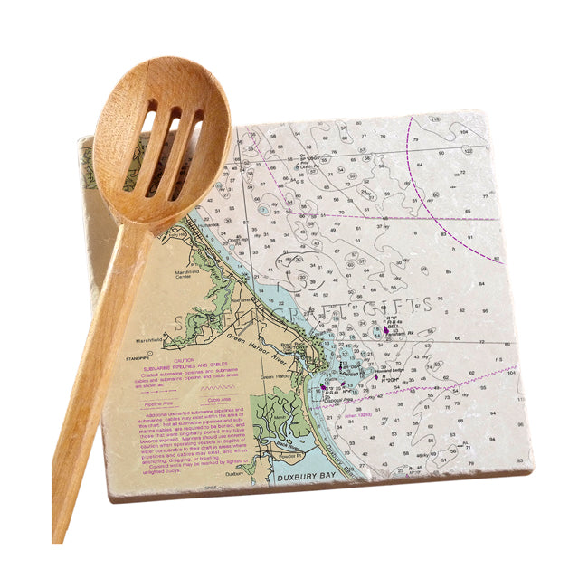 Marshfield, MA - Marble Trivet