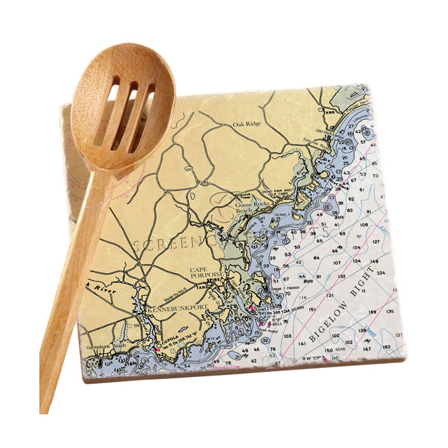 Kennebunkport, ME- Marble Trivet