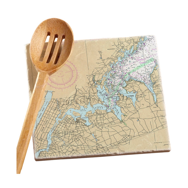 North West Long Island, NY  - Marble Trivet