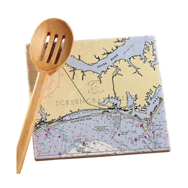 Emerald Isle, NC - Marble Trivet