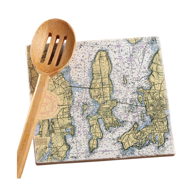 Wickford to Newport, RI- Marble Trivet