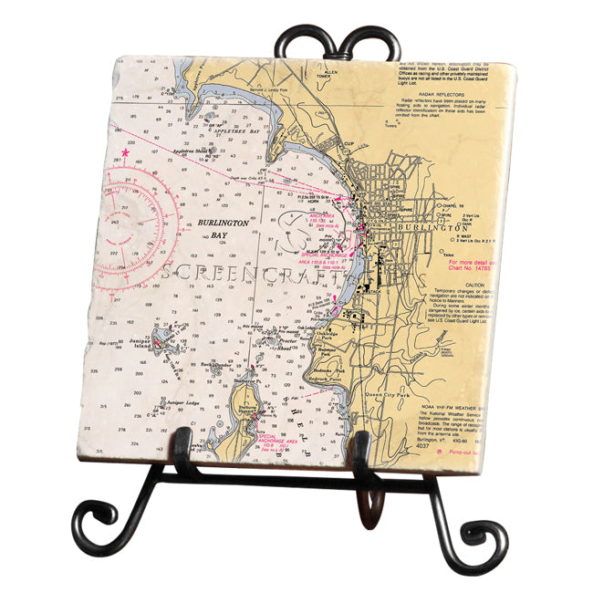 Burlington, VT - Marble Trivet