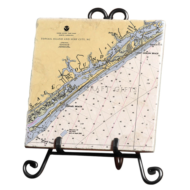 Surf City, NC  - Marble Trivet