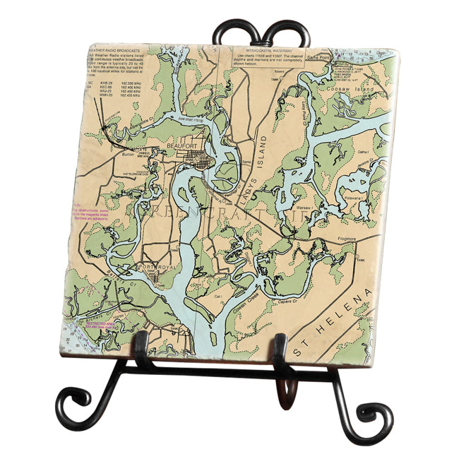 Beaufort, SC-  Marble Trivet