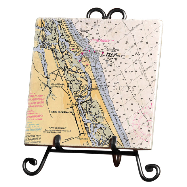 New Smyrna Beach, FL- Marble Trivet