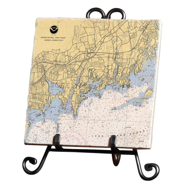 Darien, CT  - Marble Trivet