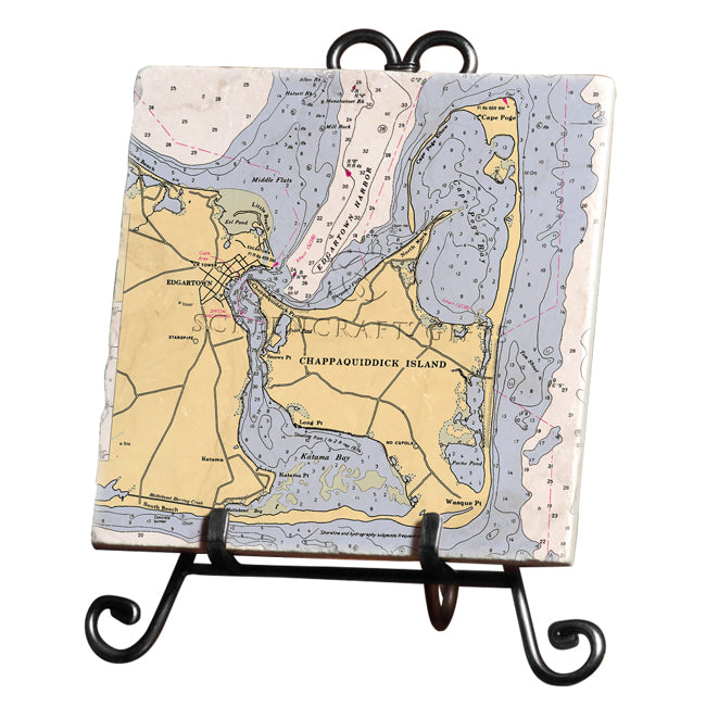 Chappaquiddick, MA- Marble Trivet