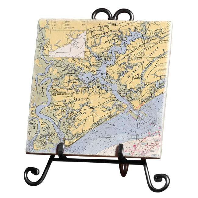 Edisto Island, SC - Marble Trivet