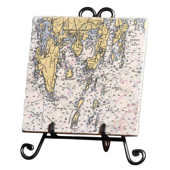 Boothbay Harbor, ME- Marble Trivet