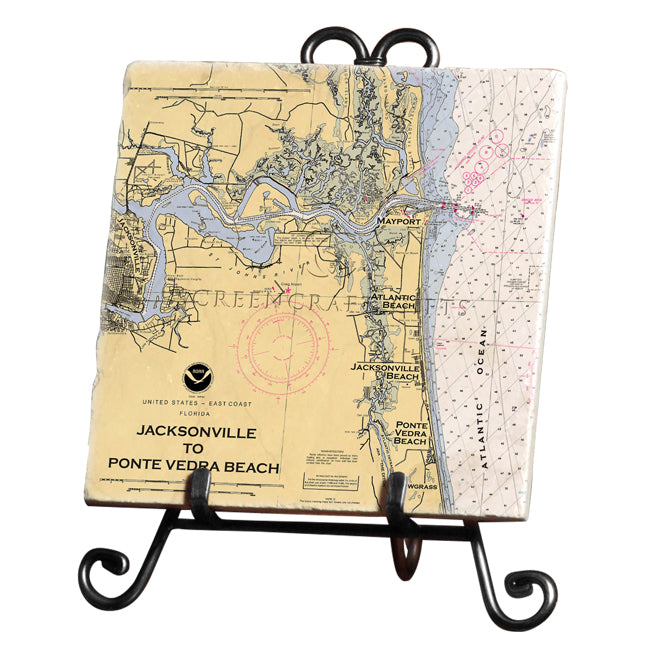 Jacksonville, FL - Marble Trivet