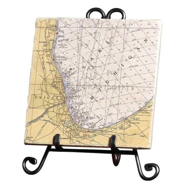 Chicago, IL -  Marble Trivet