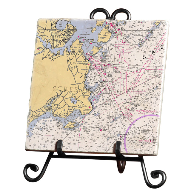 Cape Elizabeth, ME - Marble Trivet