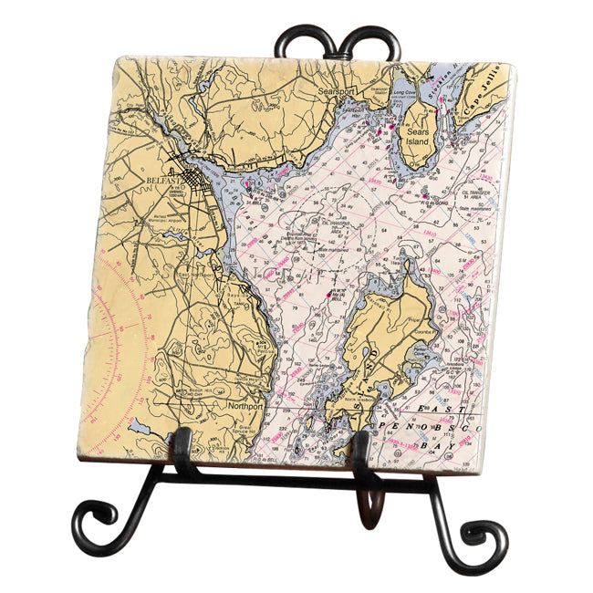 Belfast, ME  - Marble Trivet