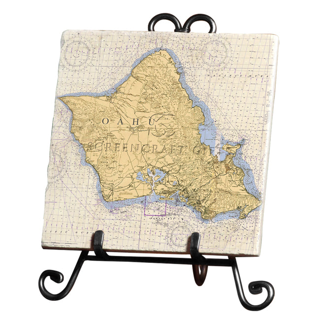 Oahu, HI- Marble Trivet
