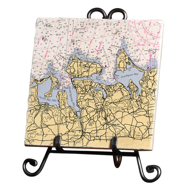 Huntington Bay, NY- Marble Trivet