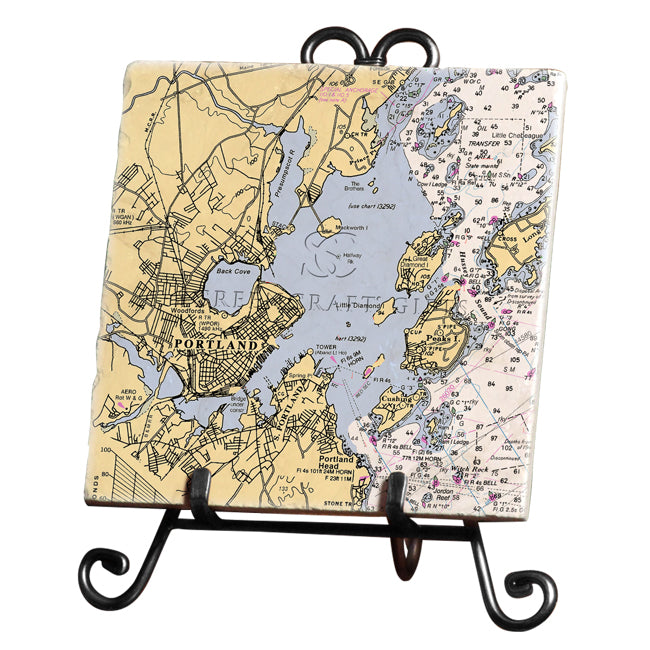 Portland, ME - Marble Trivet