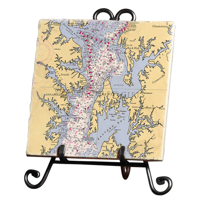 Chesapeake Bay - Marble Trivet