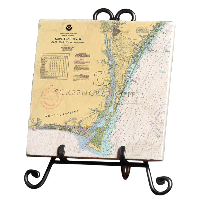 Cape Fear, NC - Marble Trivet