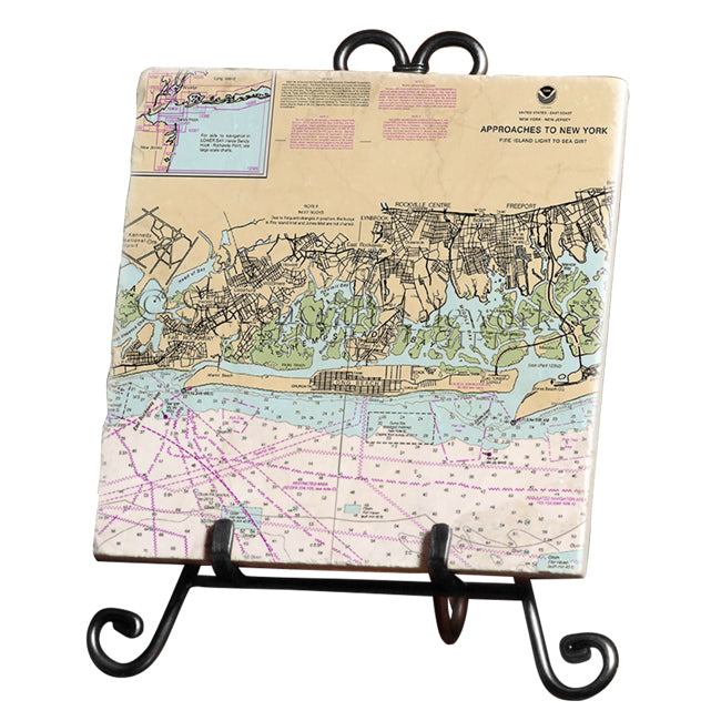 Long Beach, NY- Marble Trivet