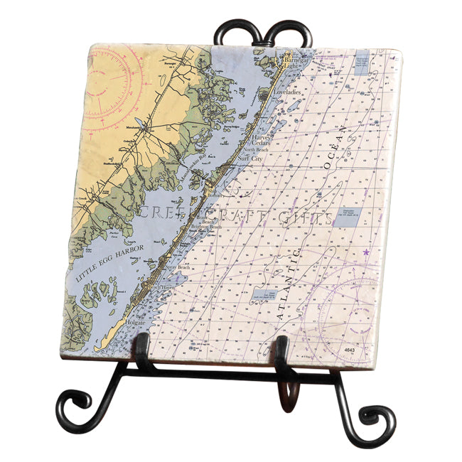 Long Beach Island, NJ- Marble Trivet