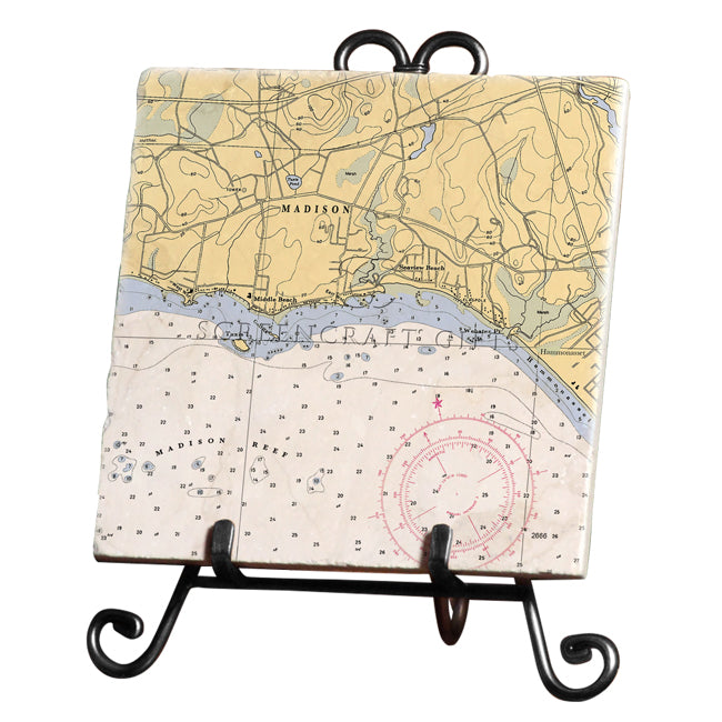 Madison, CT  - Marble Trivet