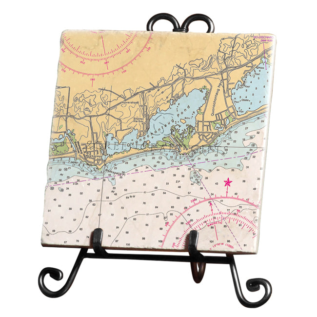 Quonochontaug, RI - Marble Trivet
