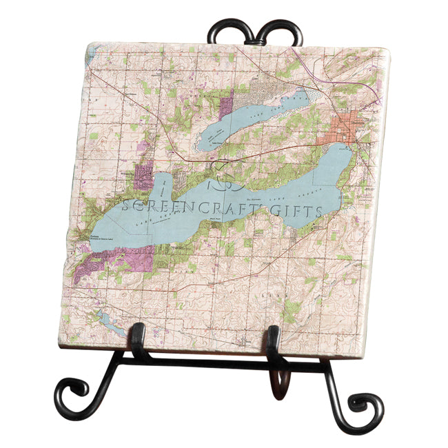 Lake Geneva, WI - Marble Trivet