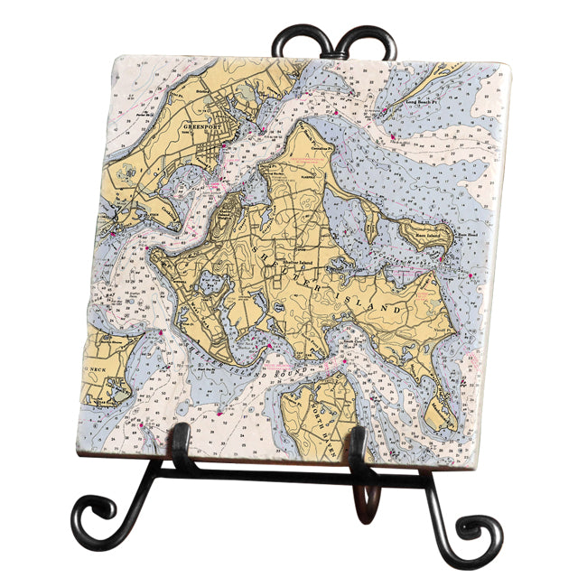 Shelter Island, NY- Marble Trivet