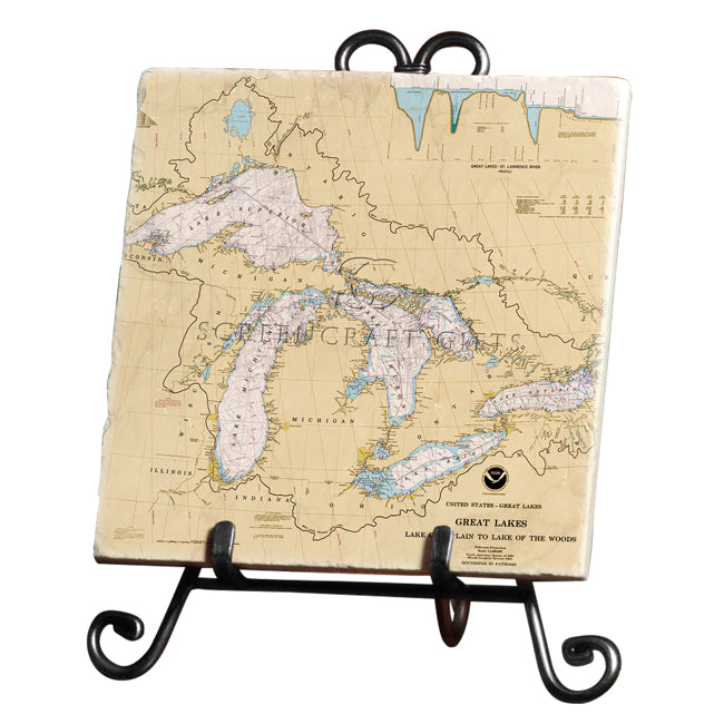 The Great Lakes - Marble Trivet