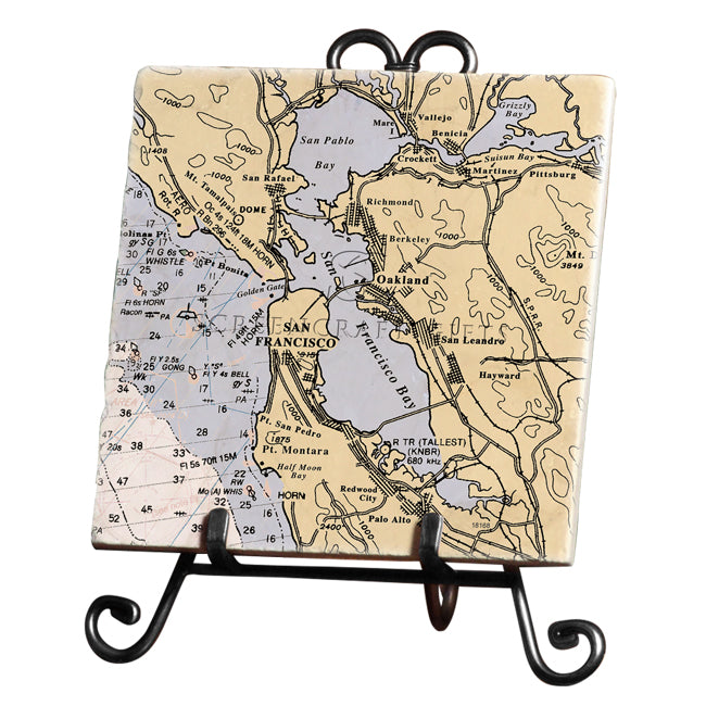 San Francisco, CA -  Marble Trivet