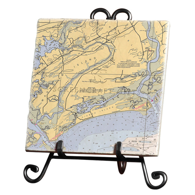 Kiawah Island, SC- Marble Trivet