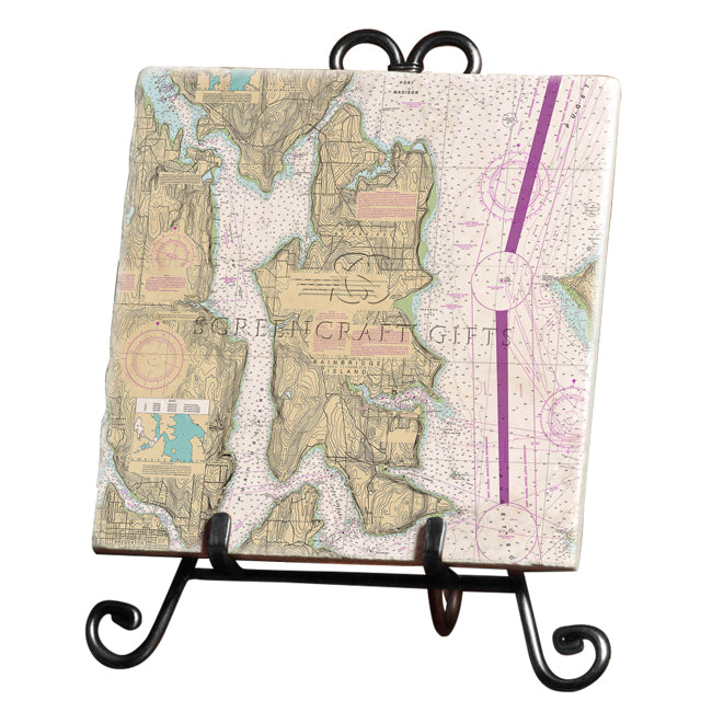 Bainbridge Island, WA -  Marble Trivet